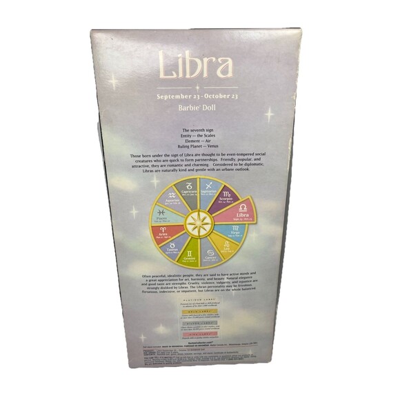 Barbie Doll LIBRA The Zodiac Collection Pink Label 2004 Mattel C3824 Open Box - Picture 10 of 12